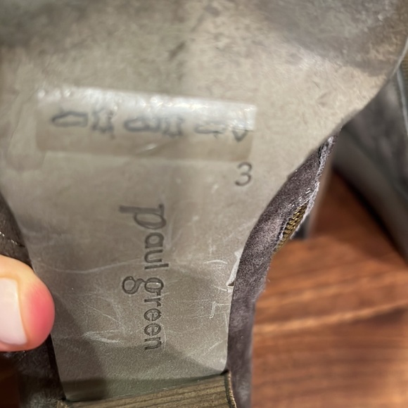 Barely Used Paul Green Gray Malibu sliced zip bootie! - Picture 4 of 4